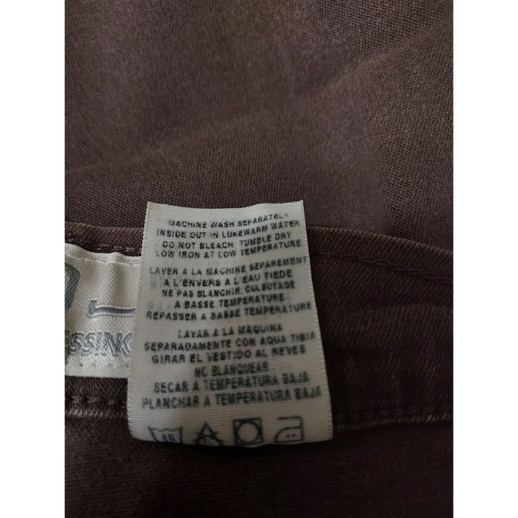 FDJ French Dressing Peggy Jeans Pants Womens 8P Brown Straight Leg Petite - Picture 7 of 7